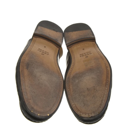 Gucci Men’s Leather Sling-Back Loafer Slipper w/ Box, Designer Size 8 - 8.5 - Picture 5 of 5